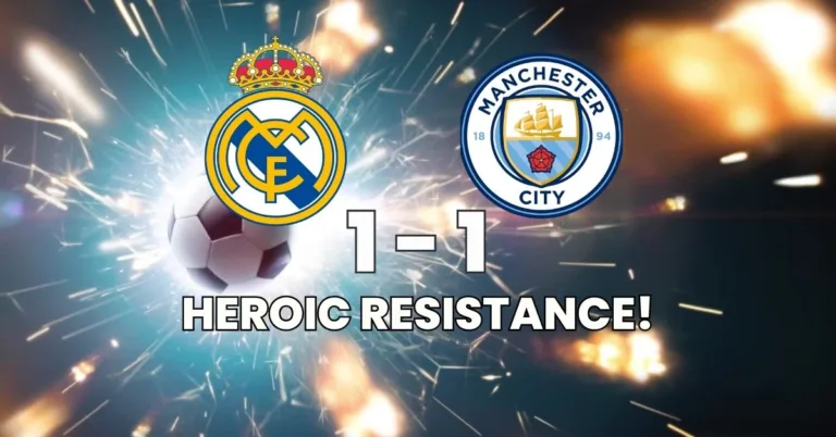 Man City vs Real Madrid – City Domină dar Lunin Salvează de la Eliminare